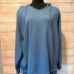 Women's  Blue Hoodie Sweater